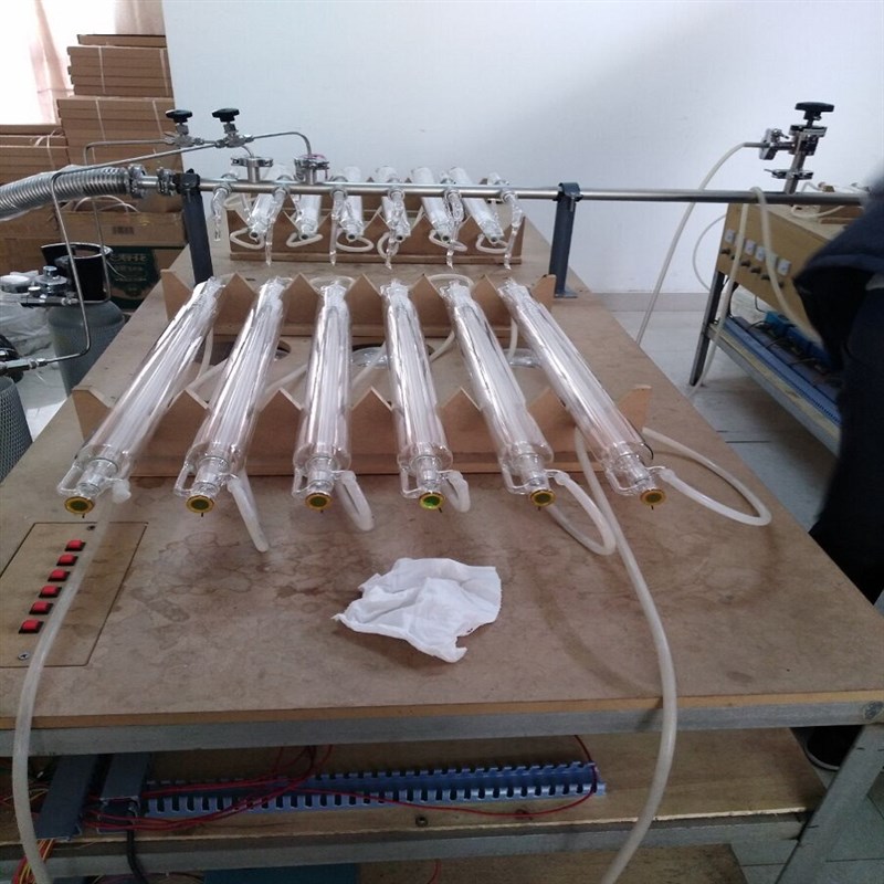 激光管CO2激光管40W50W60W80W100W激光器 切割机 雕刻机配件