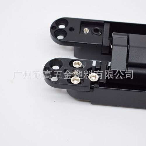锌合金黑色铰链150*25三维可调暗铰 隐形门合页 暗藏十字合页G80