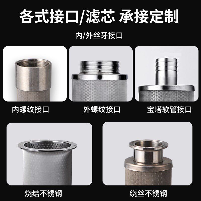 不锈钢宝塔过滤网罩滤油接头外内丝4分6分1寸水管滤隔网水泵网筛