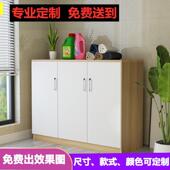 定做储物柜餐边柜简约地柜阳台柜碗柜茶水柜子鞋 柜厨房杂物收纳柜