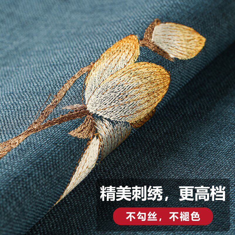 新中式靠枕沙发客厅抱枕靠垫中国风床头靠背垫不含芯大号腰枕腰靠