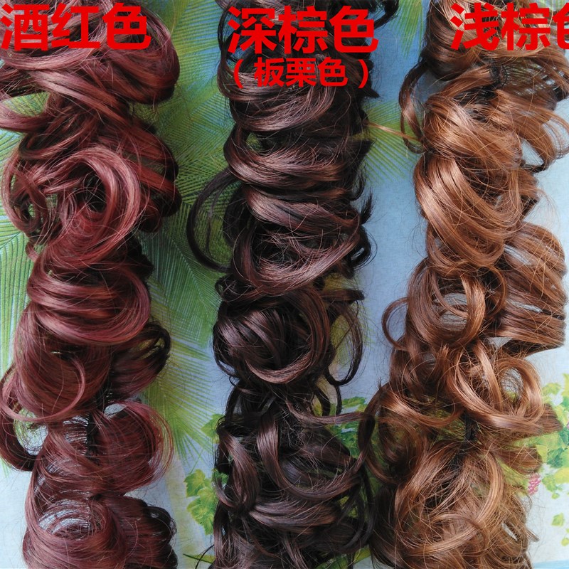假发女发包缠绕式发圈小丸子头花苞头新娘盘发毛毛虫发条超逼真