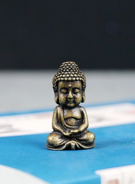 铜器佛像小摆件纯铜观音佛祖地藏菩萨藏佛像纯铜古法铸造随身佛