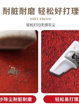 红色高级感入户门地垫家用玄关进门门垫吸水防滑脚垫门口垫可裁剪