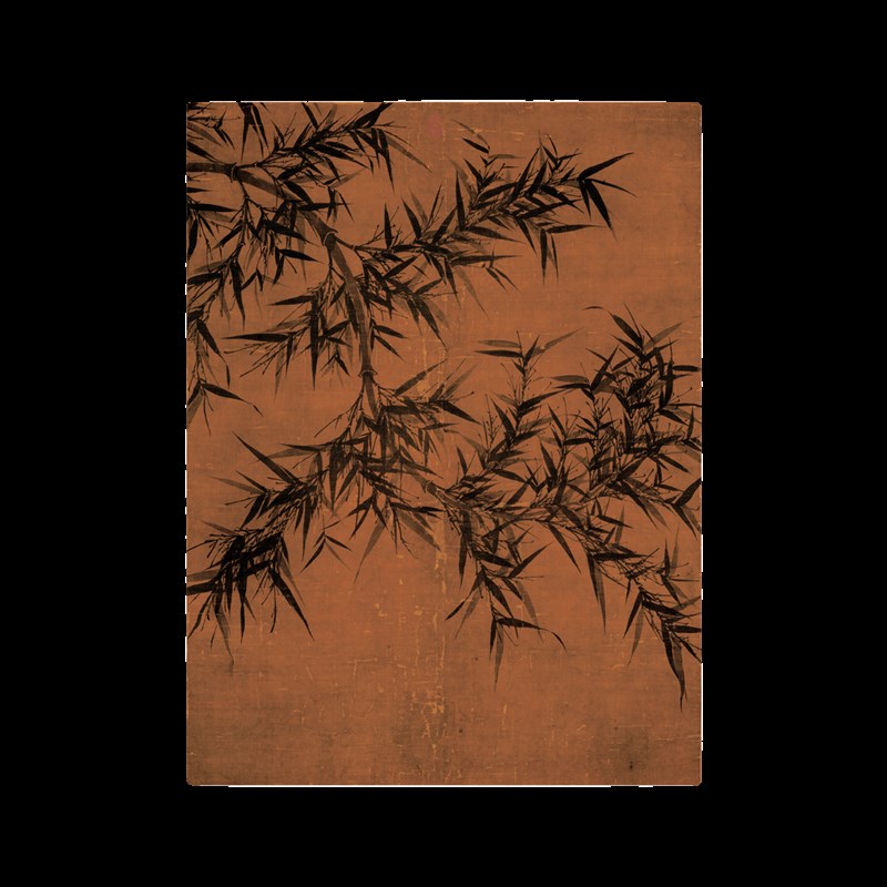 中古风墨竹客厅装饰画新中式禅意复古沙发背景墙挂画玄关国风摆画