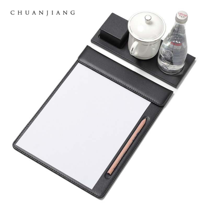 酒店皮革A4会议垫 商务会议室会议厅会议夹 A6便签夹办公用品定制