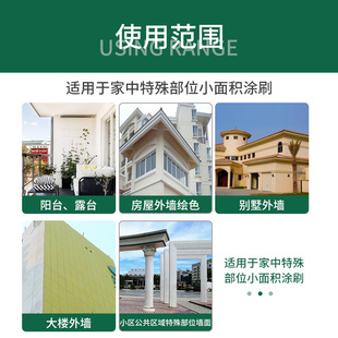 外墙漆防水防晒自刷涂料漆乳胶漆粉刷卫生间白色补墙粉刷墙面油漆
