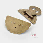 仿古纯铜箱扣搭扣锁扣老式 箱子家具锁鼻锁片挂锁复古樟木箱铜配件
