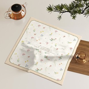 饰方巾 茶盘盖巾防尘盖布小茶具方形家用遮灰万能多用布家居通用装