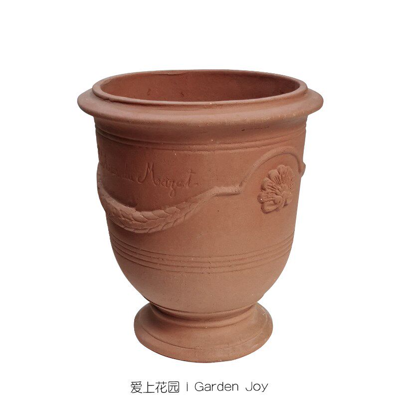 爱上花园红陶粗制红陶盆陶缸花盆盆器透气 孔雀麦穗收底奖杯
