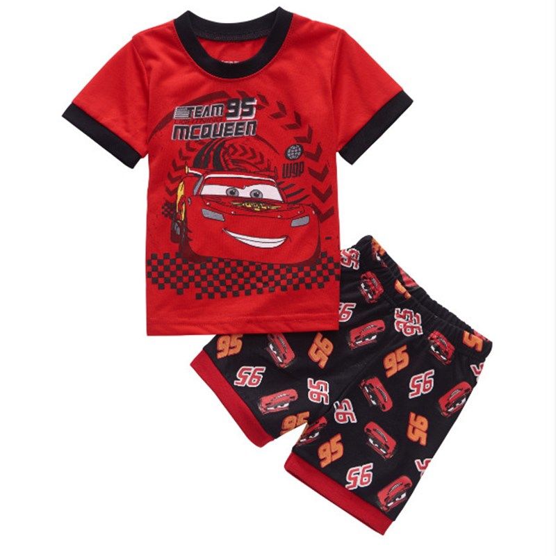 夏季童装男女儿童消防车家居服儿童卡通汽车纯棉短袖T恤睡衣套装,童装/婴儿装/亲子装,家居服套装,淘宝优惠券,粉丝福利购,淘宝优惠卷