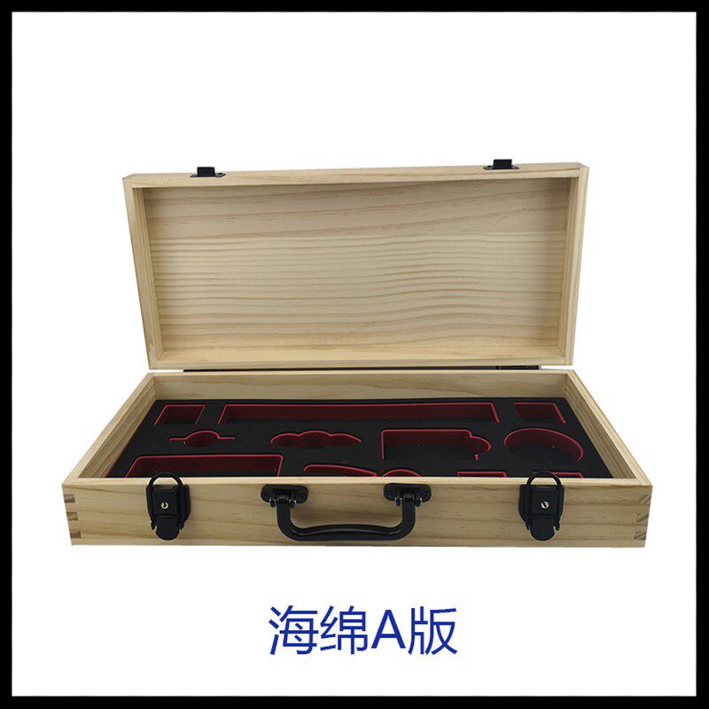 木质钓虾箱偷跑盒卡梦镜面钓虾工具箱仿古收纳盒