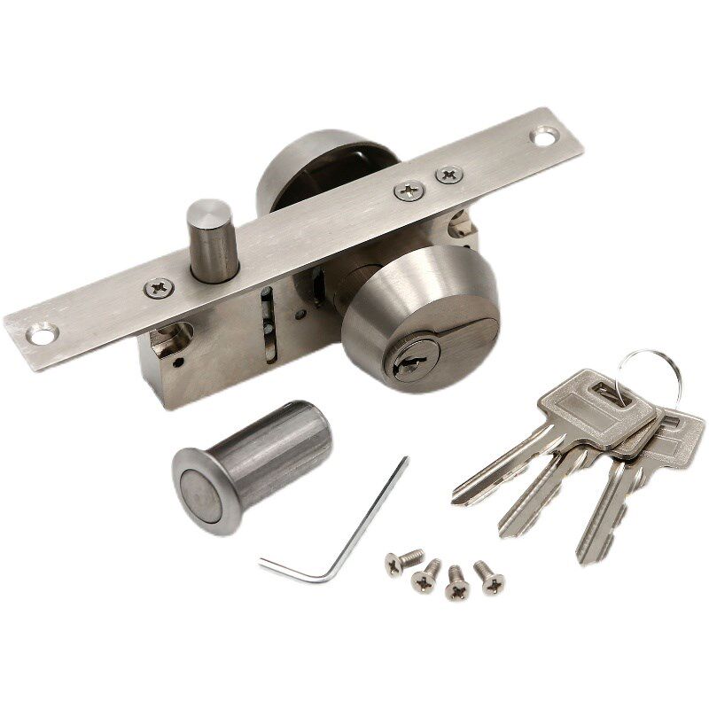 恒驰有框玻璃门锁不锈钢包框门地锁地弹门地锁窄门框型材门锁地锁