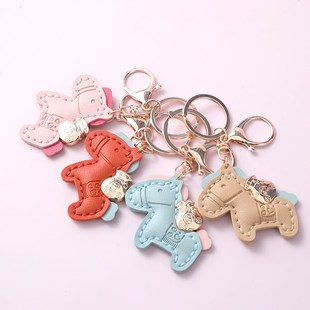 diy手工汽车钥匙扣马上有钱精致小挂件配件高级感好寓意创意小马