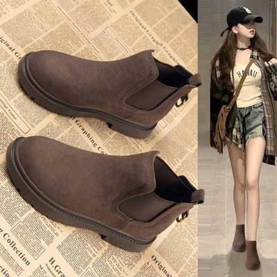 真皮马丁靴靴子女女款女靴短靴2025新款厚底切尔西靴夏季夏天女靴