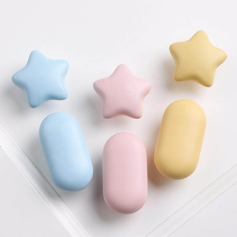 可爱儿童衣柜把手小云朵卡通彩色陶瓷儿童房拉手柜门女孩男孩抽屉,基础建材,小拉手,淘宝优惠券,粉丝福利购,淘宝优惠卷