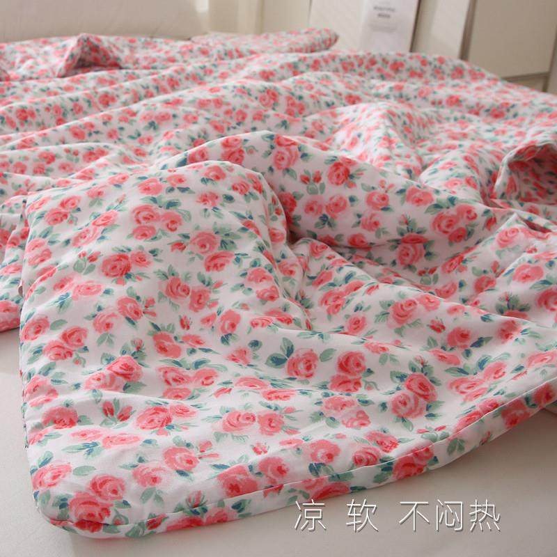 【接触凉感】软糯顺滑不闷热夏季小被子单人盖毯人造棉小碎花漂亮,床上用品,化纤被,淘宝优惠券,粉丝福利购,淘宝优惠卷