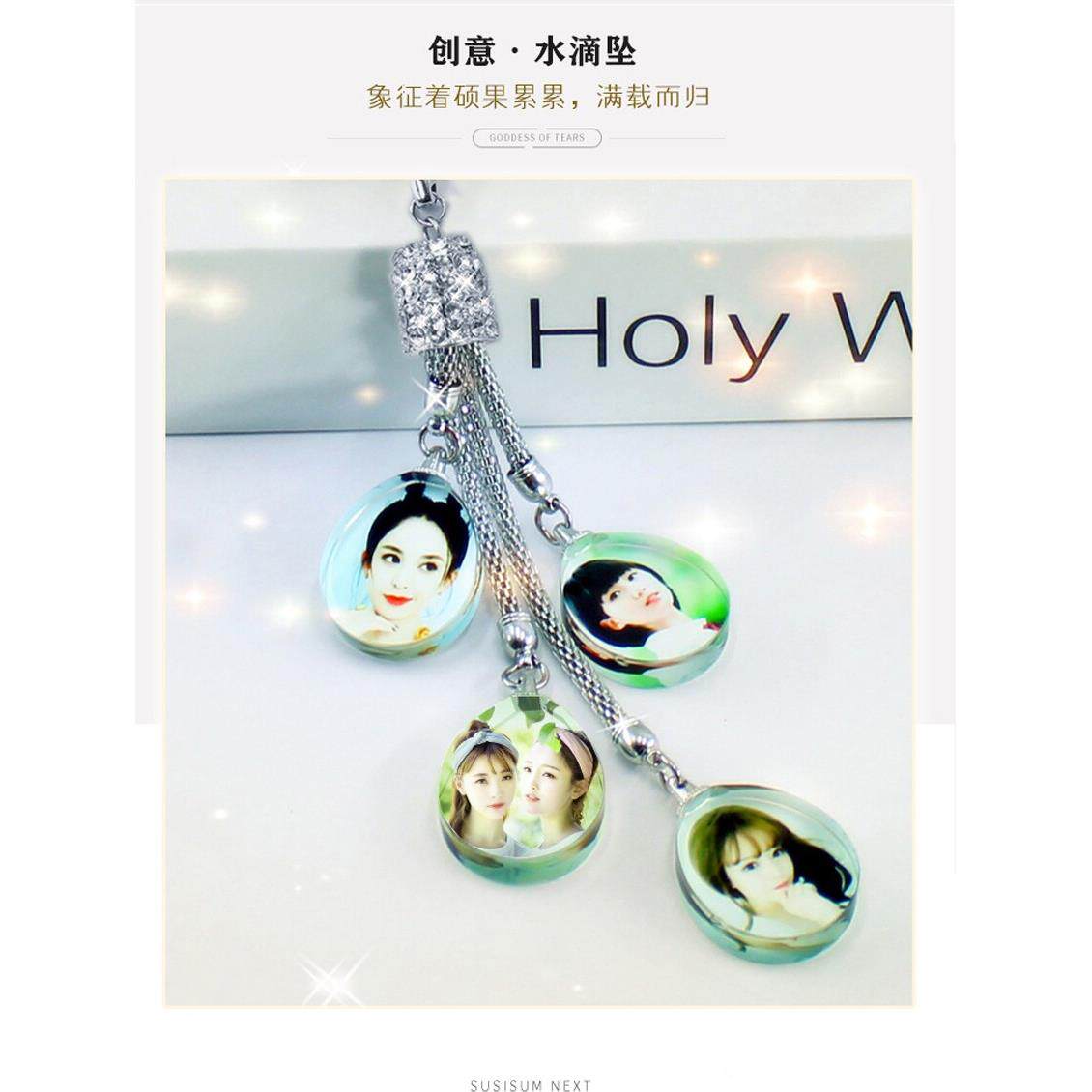 女司机车饰水晶高档车内挂件新款车载车上装饰品照片定制汽车挂件