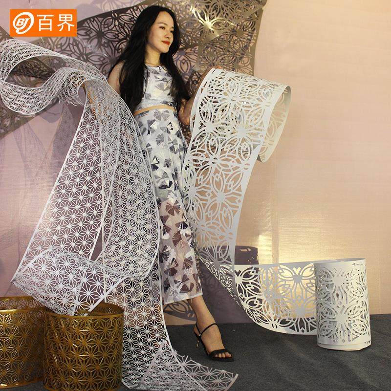 百界婚庆道具铁艺吊顶装饰婚礼现场布置舞台背景挂件自由曲线造型