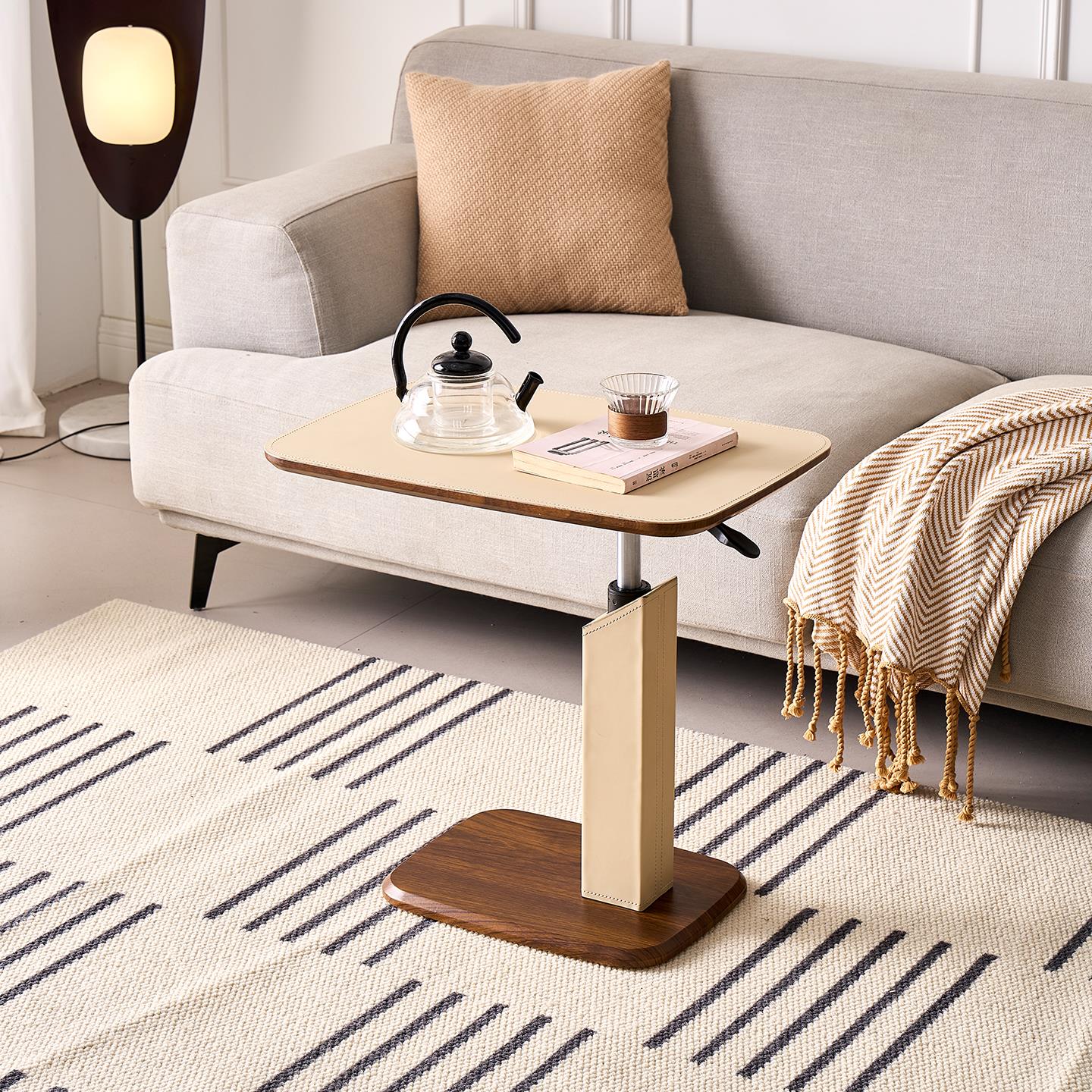 升降茶几餐桌两用一体2025新款小桌子可移动沙发边几客厅家用边柜