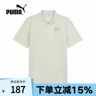 PUMA彪马2025夏透气休闲翻领短袖 T恤POLO衫 男士 商务休闲634869