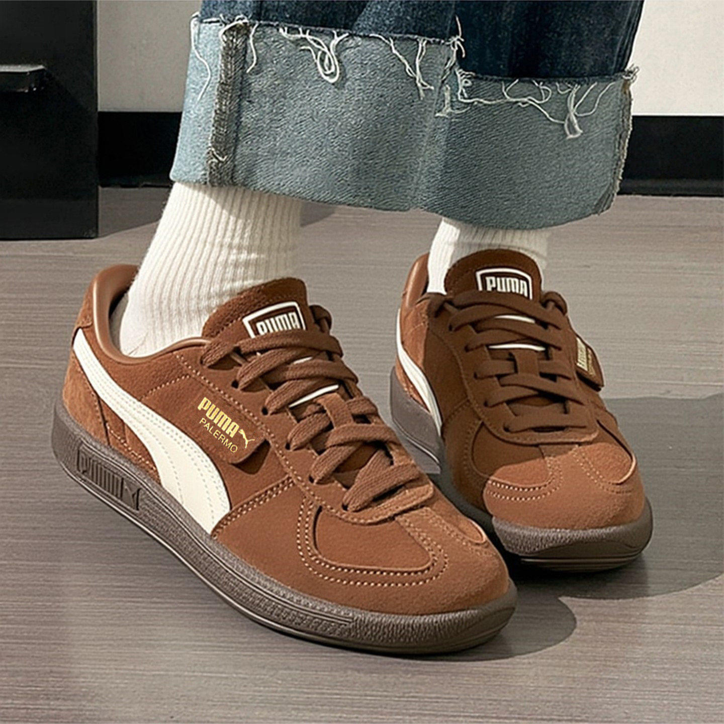 休闲鞋PUMA彪马男女低帮多巴胺彩色板鞋T头鞋 PALERMO 