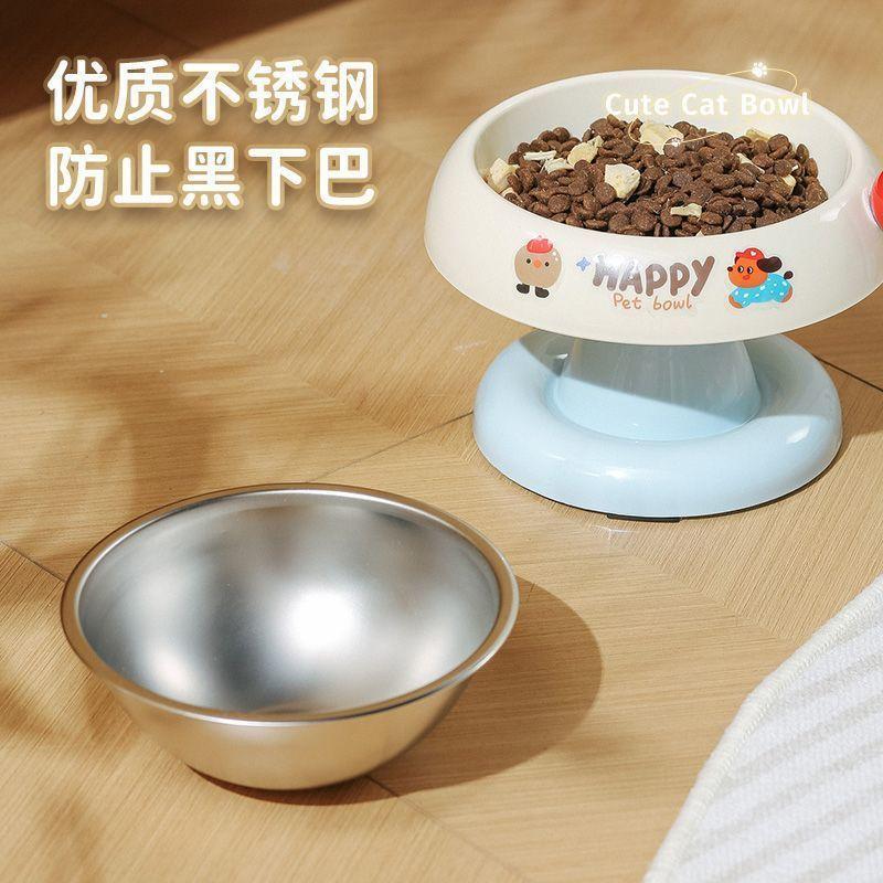 猫碗狗碗食盆宠物小猫咪不锈钢饭