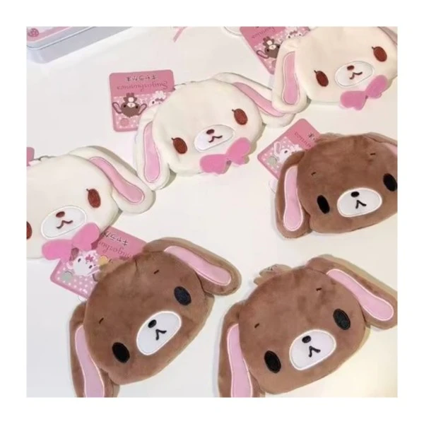 ins甜点兔焦糖兔迷你零钱包可爱卡通口袋卡包便携毛绒手拿包儿童