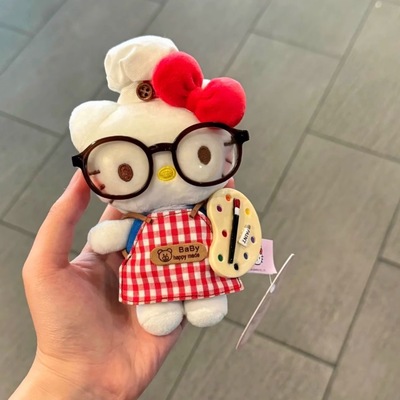 Kitty厨师烘培家系列凯蒂猫玩偶挂饰画家公仔钥匙扣女生礼物
