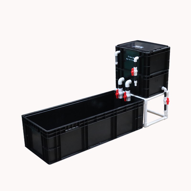 热销龟箱乌龟缸周转箱过滤箱生态循环加厚养龟周转箱鱼龟混养箱