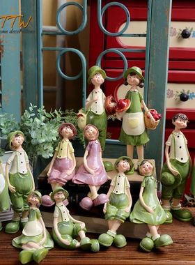 热销美式乡村森林阳光绿色生活情侣系列婚庆学生礼品 娃娃摆件树