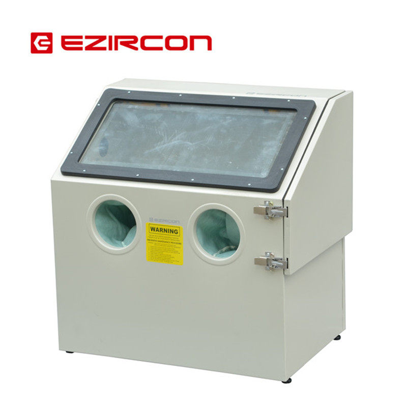 热销110升立式喷砂机箱式中小型喷砂机 除锈除油除杂质五金机械工