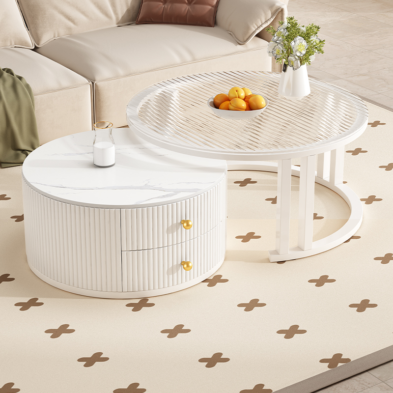 岩板茶几自有组合家用小户型茶桌