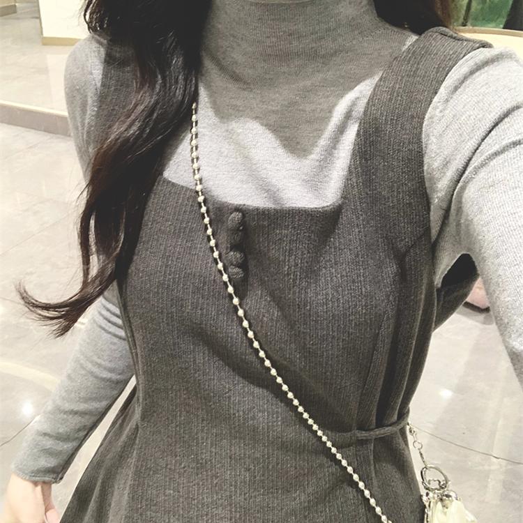 茶歇法式两件套连衣裙女冬
