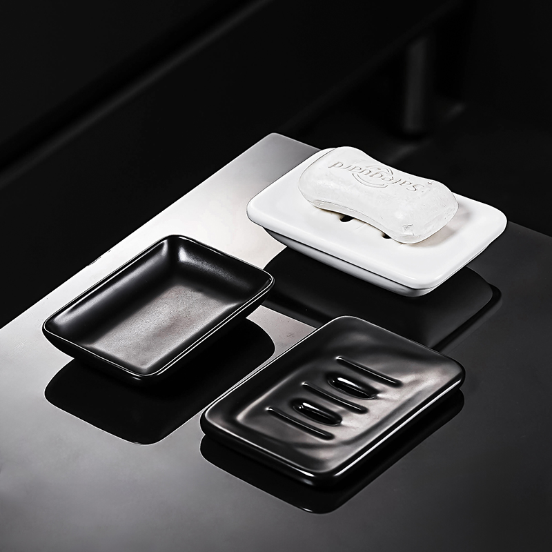 轻奢陶瓷肥皂盒家用卫生间收纳