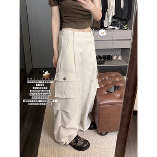 MMUIICHAN 夏日白塔 微透!层次结构比较明显的一款百搭休闲长裤