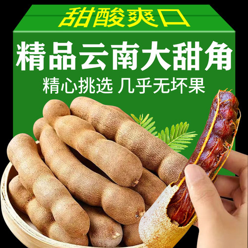 甜角云南特产新鲜野生大甜角孕妇零食水果豆角南酸枣罗望子甜酸角