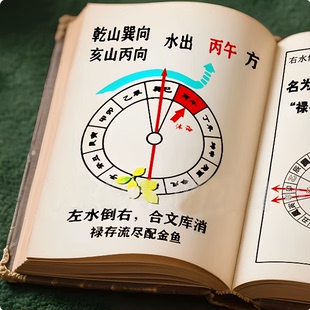 堪舆经典学 图解地理总决364页水法分金立向二十四山 现货
