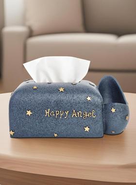 优伲嘉宇航员纸巾盒高档客厅创意多功能收纳抽纸盒可爱太空人摆件