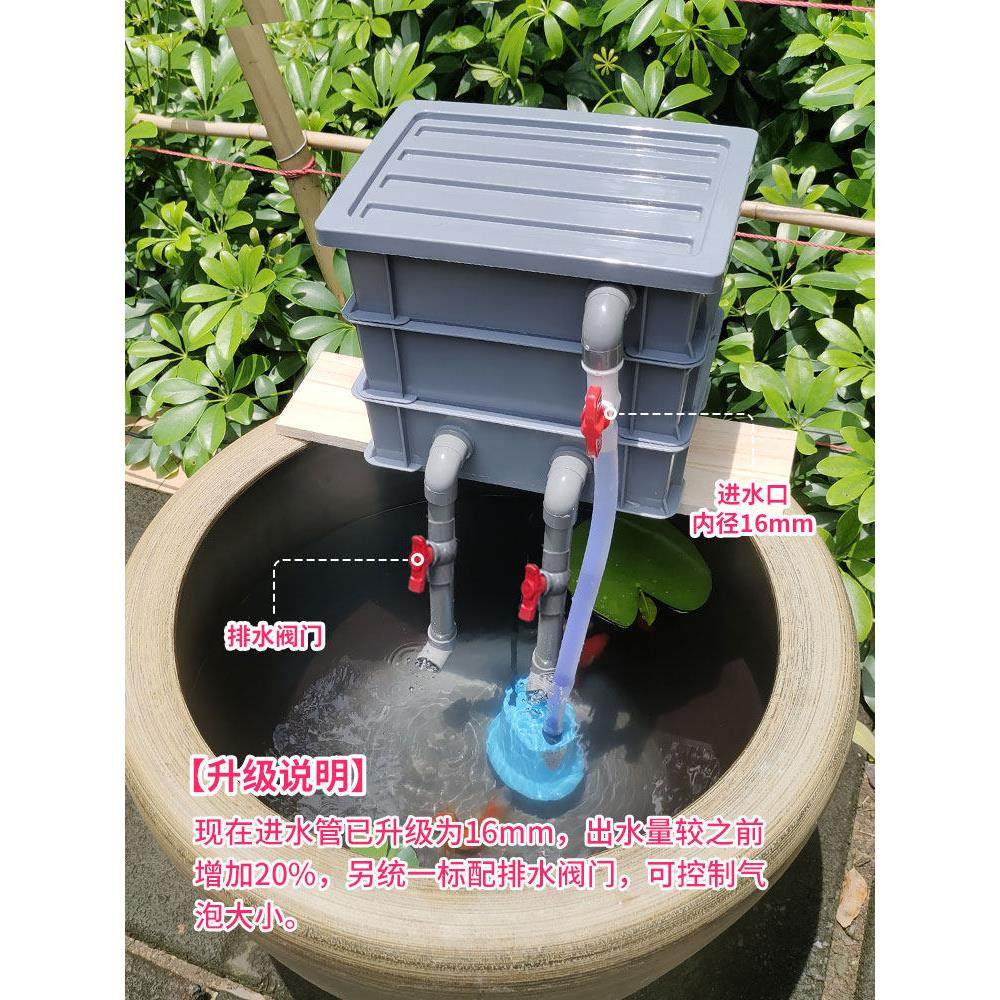 鱼缸过滤器制氧一体机周转箱过滤箱净水循环三合一龟鱼池配件大全,宠物/宠物食品及用品,过滤材料,淘宝优惠券,粉丝福利购,淘宝优惠卷