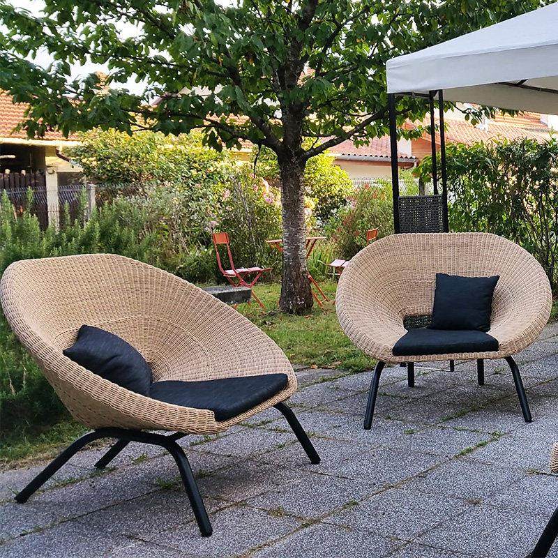 户外庭院沙发藤编休闲 防水露台双人单人藤椅组合花园室外懒人躺,住宅家具,户外沙发,淘宝优惠券,粉丝福利购,淘宝优惠卷