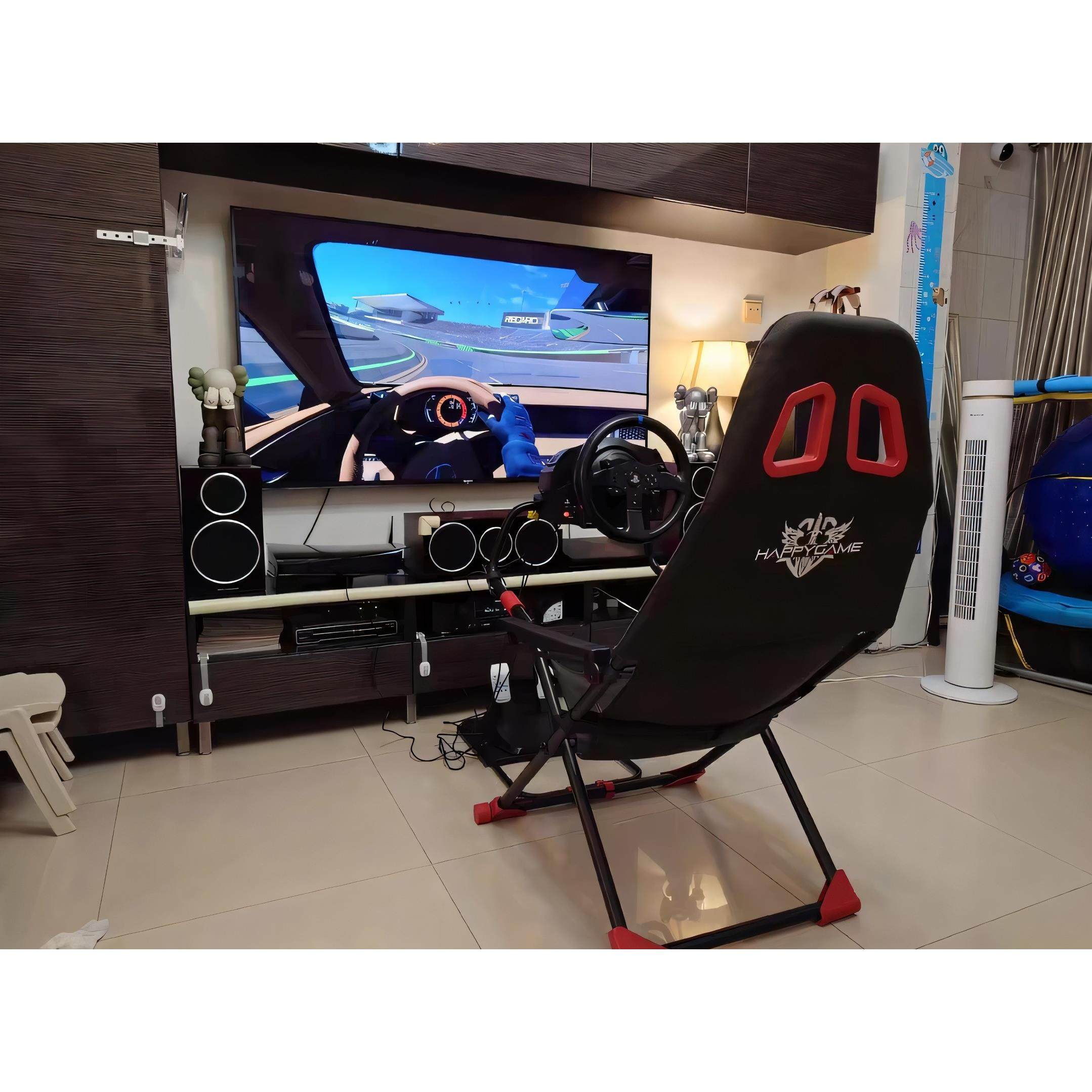 赛车模拟器支架座椅家用折叠方向盘支架游戏座椅带手排手刹