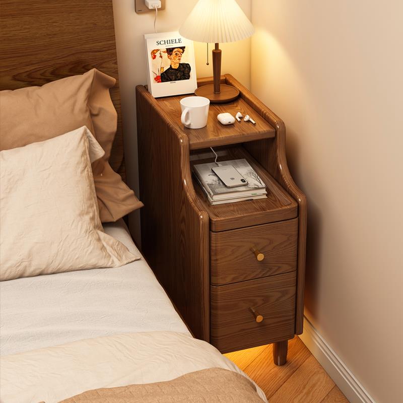 实木床头柜极窄床边柜迷你小型卧室超窄夹缝收纳柜简约现代置物架