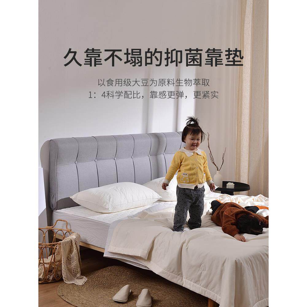 床头靠垫高级海绵防撞软包儿童榻榻米靠背靠枕贴墙套罩可拆洗欧式