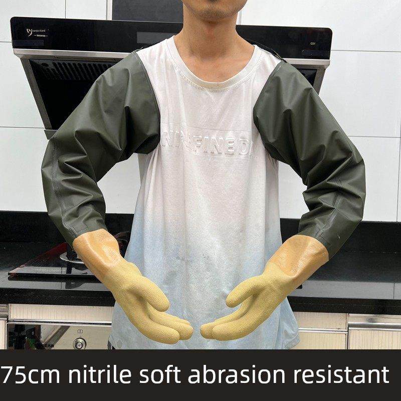 超长水产专用手套防水钓鱼防滑龙虾蟹防刺长袖加厚钓鱼手套,家庭/个人清洁工具,常规家务手套,淘宝优惠券,粉丝福利购,淘宝优惠卷