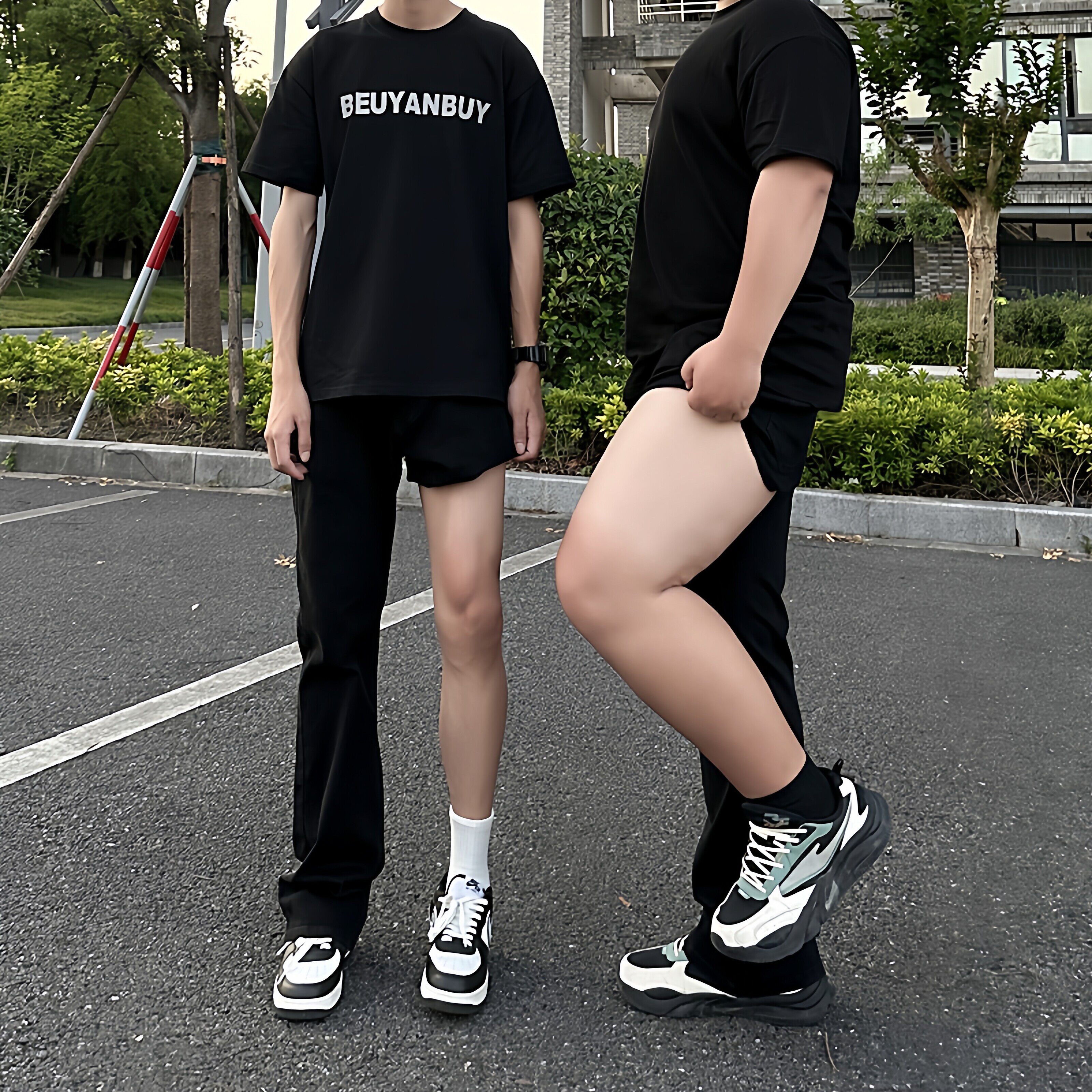美式柳叶弯刀牛仔裤男款春夏季2026新款潮牌痞帅窄版微喇直筒裤子