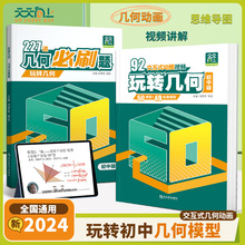 天天向上】玩转几何初中数学玩转几何模型专项训练思维+227道几何必刷题92个交互式动画视频讲解图解法初一二三48立体几何画法解析