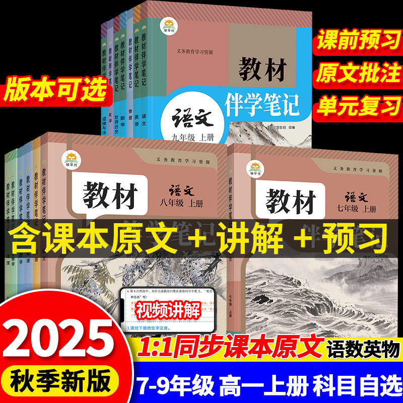 2025时光学同步初中教材伴学笔记