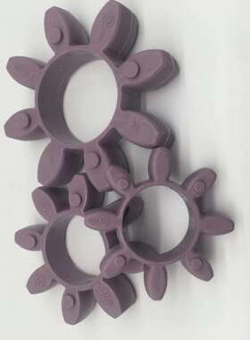 ROTEXGR55外径120减震缓冲垫子八角弹性体8瓣梅花圈内径60胶块