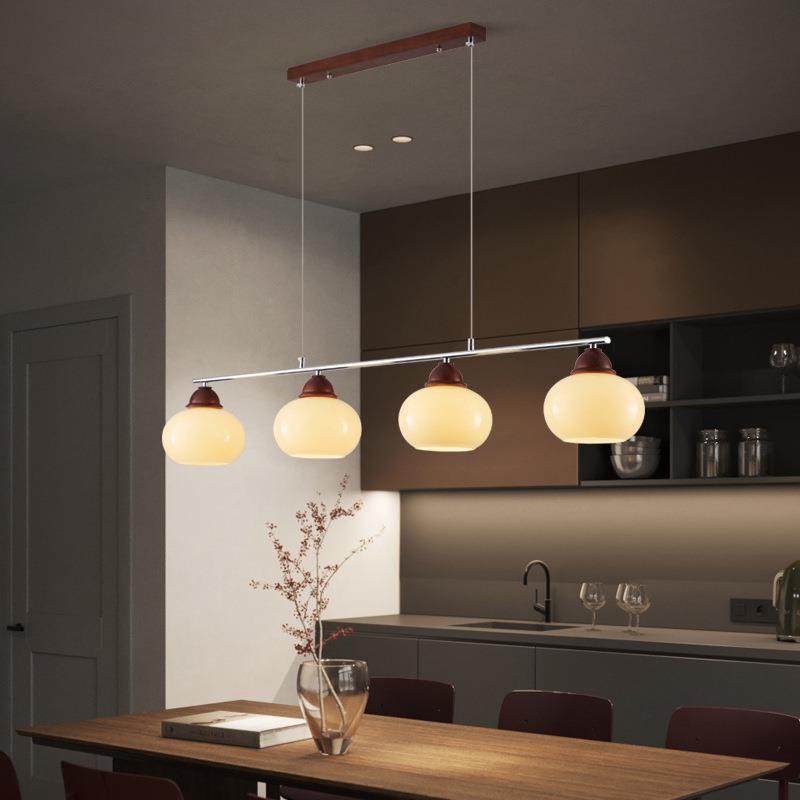 中古风柿子吊灯餐厅吧台灯法式复古饭厅餐桌灯感一字长条灯具,3C数码配件,USB灯,淘宝优惠券,粉丝福利购,淘宝优惠卷